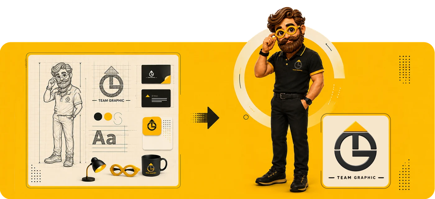 کاراکتر برند تیم گرافیک
